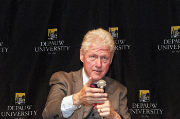 Bill Clinton answering a student question